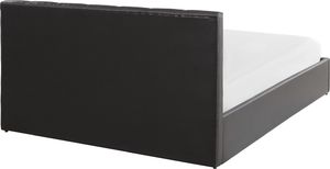 Beliani Łóżko z pojemnikiem 140 x 200 cm szare DREUX 4