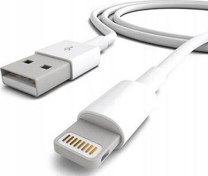 Kabel USB M-Import Lightning - Lightning 1 m Biały (2000034900008) 1