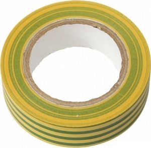 Bemko Taśma izolacyjna PVC 15mmx10m żółto-zielona E30-PVC1510YG Bemko 4307 1