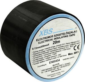 XBS Taśma izolacyjna PVC 0,13x50mm 20m czarna SZ50/B XBS 0218 1