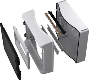 Marlanvil Rozdzielnica natynkowa HIGHT IP65 12 modułowa transparentne drzwi 940.12 M-L 4847 3