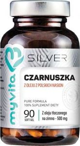 Proness Czarnuszka z oleju z polskich nasion tłoczonego na zimno 500 mg 90 kapsułek MyVita Silver 1