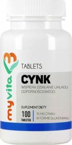 Proness Cynk glukonian cynku 100 tabletek MyVita 1