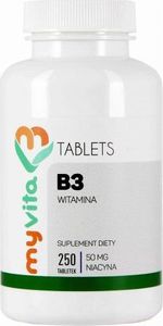 Proness Witamiana B3 Niacyna 50mg 250 tabletek MyVita 1