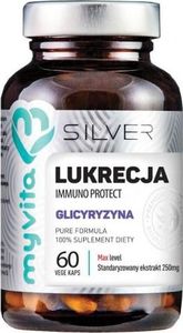 Proness Lukrecja ekstrakt z lukrecji Immuno Protect Glicyryzyna 60 kapsułek MyVita Silver 1