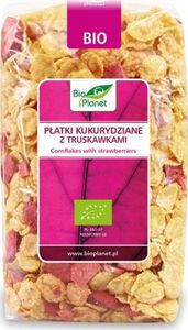 Bio Planet PŁATKI KUKURYDZIANE Z TRUSKAWKAMI BIO 250 g - BIO PLANET 1