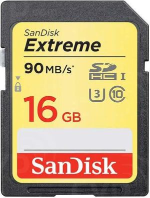 Karta SanDisk Extreme SDHC 16 GB Class 10 UHS-I/U3  (SDSDXNE-016G-GNCIN) 1