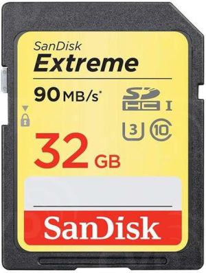 Karta SanDisk Extreme SDHC 32 GB Class 10 UHS-I/U3 V30 (SDSDXNE-032G-GNCIN) 1