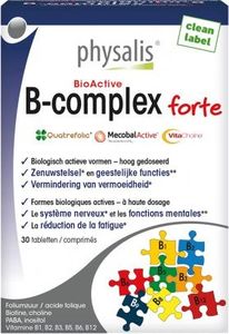 Physa WITAMINA B KOMPLEKS FORTE 30 TABLETEK (25 g) - PHYSALIS 1