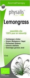 Physa Olejek Eteryczny Lemongrass (Trawa Cytrynowa) Bio 10 1