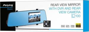 Wideorejestrator PeiYing Lusterko samochodowe Peiying Basic z rejestratorem i kamerą cofania L100 5