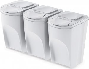 Kosz na śmieci Prosperplast Sortibox do segregacji 3 x 35L biały (IKWB35S3-S449) 2