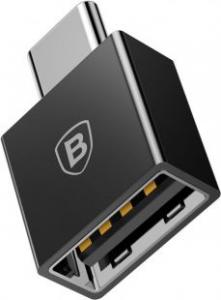 Adapter USB Baseus Exquisite USB-C - USB Czarny  (CATJQ-B01) 1