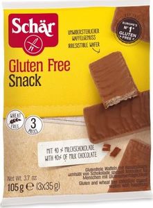Schar Snack wafle w czekoladzie (3x35g) bezglutenowy 105 g Schar 1