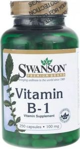 Swanson Witamina B-1 Tiamina Vitamin B-1 100mg 250 kapsułek SWANSON 1