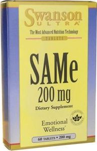 Swanson SAMe S-adenozylo L-metionina 200mg 60 tabletek SWANSON 1