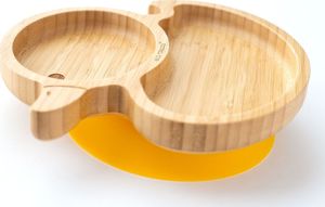 ECO RASCALS ECORASCALS Zestaw bambusowy miseczka kaczuszka, głęboka i duży kubek żółty w opakowaniu prezentowym 2