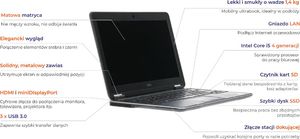 Laptop Dell Laptop Dell Latitude E7240 i5-4310U 4 GB 128 SSD 12,5" HD W7Pro A- 8