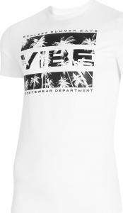 4f T-shirt męski H4L21-TSM026 biały r. XXL 1