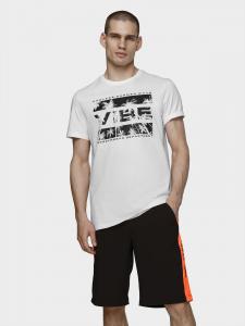 4f T-shirt męski H4L21-TSM026 biały r. XL 1