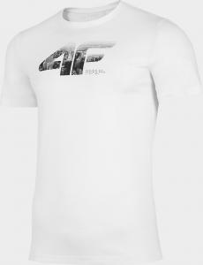 4f T-shirt męski H4L21-TSM024 biały r. XL 1