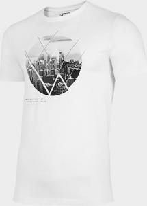 4f T-shirt męski H4L21-TSM023 biały r. XXL 1