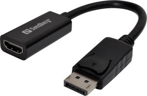 Kabel Sandberg DisplayPort - HDMI 0.2m czarny (508-95) 1