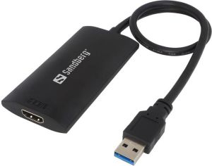 Adapter USB Sandberg USB - HDMI Czarny  (133-85) 1