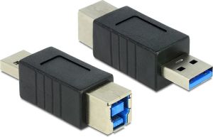 Adapter USB Delock USB A - USB B Czarny (65218) 1