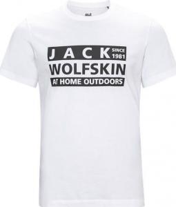 Jack Wolfskin Koszulka męska Brand T M white rush r. M 1