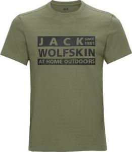 Jack Wolfskin Koszulka męska Brand T M light moss r. XXL 1