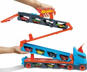 Hot Wheels City Wyścigowy transporter 2w1 (GVG37) 13