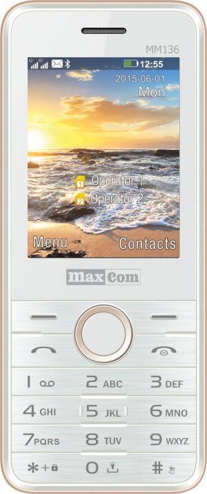Telefon komórkowy Maxcom MM136 Dual SIM Biały 1
