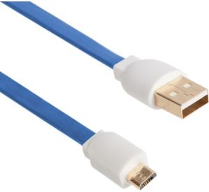 Kabel USB Arkas USB-A - microUSB 1 m Niebieski 1