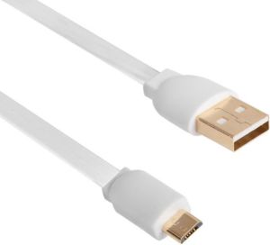 Kabel USB Arkas USB-A - microUSB 1 m Biały 1