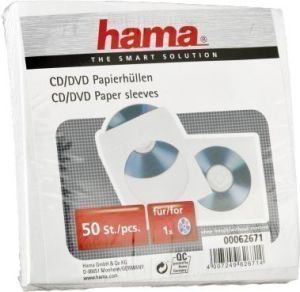 Hama Koperty Na Płyty CD/DVD, 50 szt. Biały (62671) 2