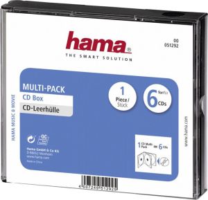 Hama Pudełko Na Płyty CD/DVD Multi-Pack, 6 szt. (00051292) 1