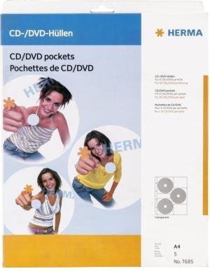 Hama Kieszeń Na Płyty CD/DVD, 5 szt. (7685) 1
