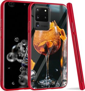 Super Fashion Etui do telefonu Samsung S20 Ultra Premium Case Drink z pomarańczą 1