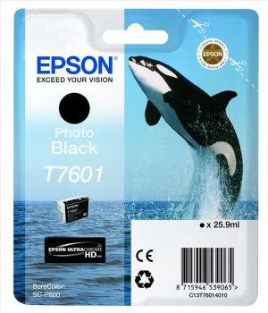 Tusz Epson tusz T7601 UltraChrome HD (photo black) 1