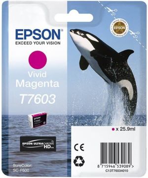 Tusz Epson Tusz T7603 UltraChrome HD (vivid magenta) 1