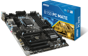 Płyta główna MSI B150 PC MATE, B150, DualDDR4-2133, SATA3, SATAe, HDMI, DVI, VGA,USB 3.1, ATX (B150 PC MATE) 1