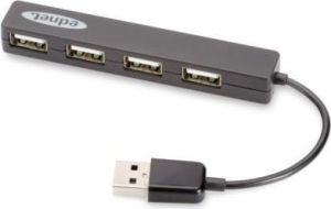 HUB USB Ednet 4x USB-A 2.0 (85040) 1