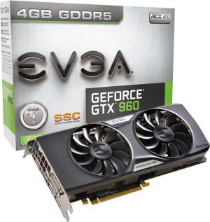 Karta graficzna EVGA GeForce GTX 960, 4 GB GDDR5 (128 bit) 3x DP, DVI-I, HDMI, Box (04G-P4-3967-KR) 5