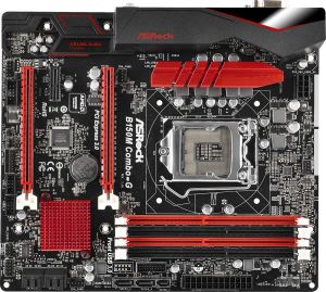 Płyta główna ASRock B150M-COMBO-G B150, DDR3, SATA3, USB 3.0, mATX (90-MXGZJ0-A0UAYZ) 2