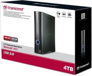 Dysk zewnętrzny HDD Transcend 35T3 Turbo 4TB Czarny (TS4TSJ35T3) 4