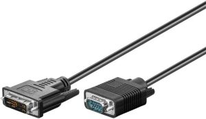 Kabel Goobay DVI-I - D-Sub (VGA) 1m czarny (50989) 1