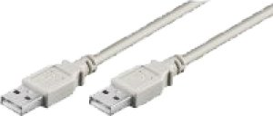 Kabel USB USB-A - USB-A 1.8 m Szary (93375) 1