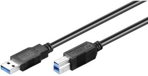 Kabel USB Goobay USB-A - USB-B 1.8 m Czarny (93655) 1