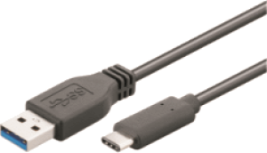 Kabel USB Mcab USB-A - 1 m Czarny (7001308) 1
